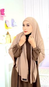 Elya Pashmina Inner Jersey | Hijab Pashmina Inner Syari menutup Leher dan Tengah By Umnawear