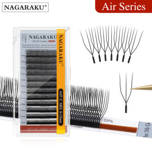NAGARAKU Double U Shape 3D UU Soft Light Natural Eyelash Extensions Fluffy Mink Faux Fur Parallel Makeup Supplies