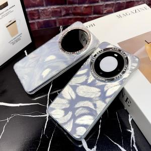 Huawei Mate60 Pro+ Phone Case Feather Plated Hard Back Anti-Fall Protective Cover Fashionable for Men And Women Environmental Friendly