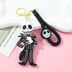 The Nightmare Before Christmas Keychain Sally Jack Skull Halloween Horror Movie Jewelry Backpack Accessories Key Holder Gifts
