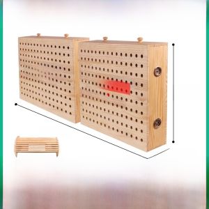 Portable Wooden Moxibustion Bed Box Full Body Steam Therapy Rectangular Shaped Herbal Medicine Heating Device for Home Use