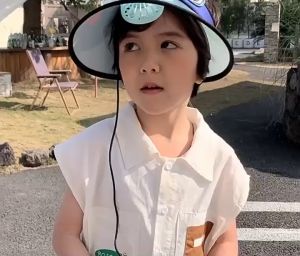 Mũ Vành Nửa Đầu Trẻ Em Omaika Hình Ếch Dễ Thương Chống Nắng Chống Tia UV Mát Mẻ TEDY 49