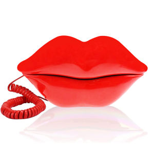 Lips telephone cute red mouth shape lip phone corded landline phones for home and office decor pink role play telephone gift