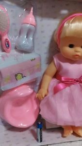 BABY ALIVE TOY DOLLS RUBBERIZED WITH SOUND DRINK AND PEE TOYS FOR KIDS