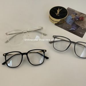 Super Small Face ~ Square-Rimmed Glasses Ins Korean Style Fancy Cross Anti Blue-Ray Glasses Frame Face without Makeup Gadget Men and Women