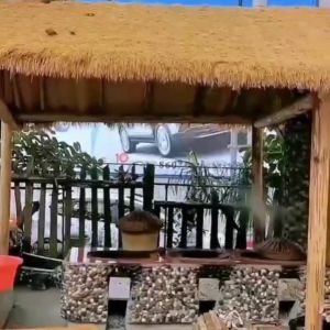(1M-2M Width)Synthetic Thatch Grass Roof  Inch Mexican Yellow Artificial Straw Roll for Tiki Bar Hut Patio Party Palapa  Resort beachThatch Roofing Decorations