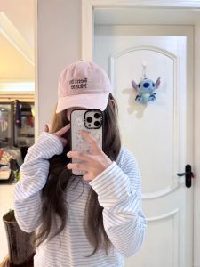 HEYUQI | Pink Letter Embroidery Baseball Cap