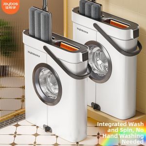 Joybos | No-Handwash Required Wet and Dry Use Flat Floor Mop