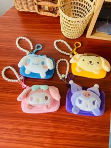 [SG Seller]Creative New Cartoon Sanrio Plush Coin Purse Backpack Pendant ID Card Holder Coin Pouch Small Storage Bag