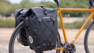 ROCKBROS Waterproof Bike Pannier Bag 25L Big Capacity Stable MTB Road Bike Storage Bag Reflective Cycling Travel Bag Electric Bike Bag Bike Accessories