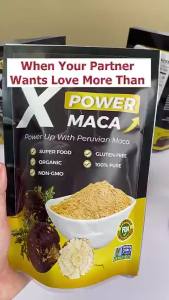 X Maca Powder MACA KING Improve Love Life Power Up King Vitality Organic Black Maca Root Powder
