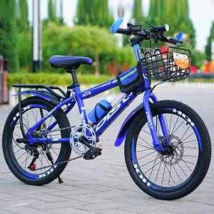 Childrens Mountain Bike Boys Girls Gear Shiftable Bicycle Safety Brake CE Certified Steel Frame Road Tire Double Disc Brake