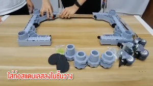 ขายึดเครื่องซักผ้า ฐานรองเครื่องซักผ้า รับน้ำหนัก 999KG ที่รองเครื่องซักผ้า 8 ล้อสากล ปรับขนาดและความสูงได้ ฐานตู้เย็น