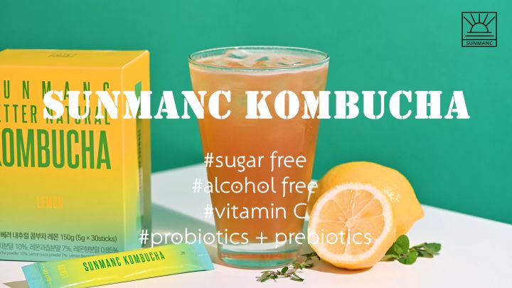 [SUNMANC] Kombucha 5g*30sticks(6 flavors) | [피피와이씨바이오] 선망 콤부차 15g 30개입 ...