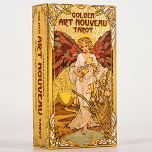 Golden Art Nouveau Waite Tarot Cards Interpretation Gaming Tabletop Card Leisure Gathering Multiplayer up to 10 Players