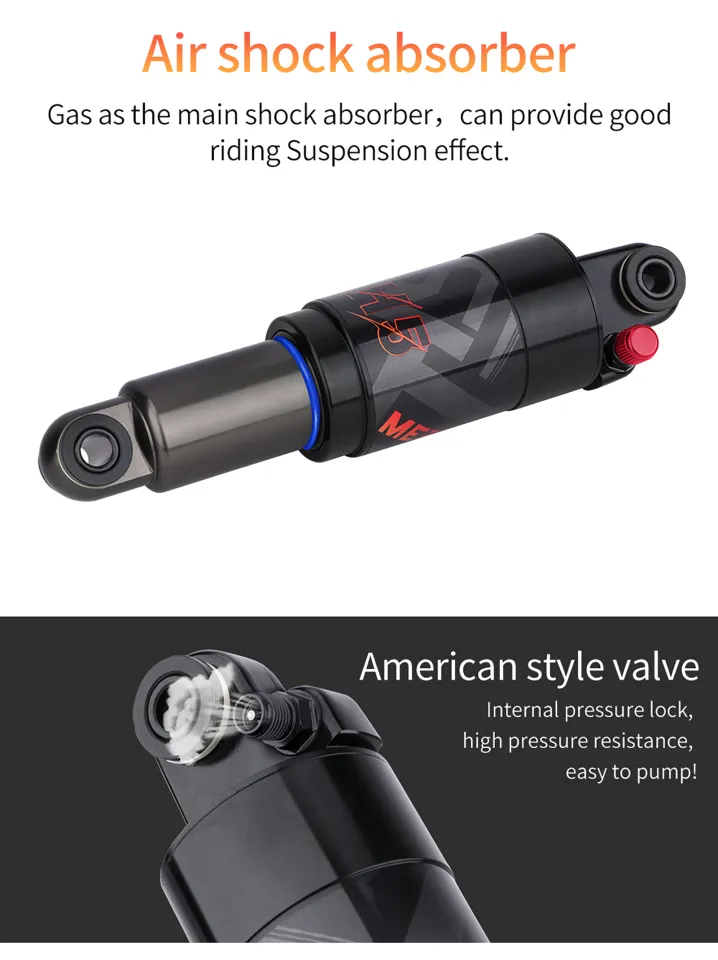 MEROCA H5 Mountain Bike Air Shock Absorber 125MM/150MM/165MM/190MM