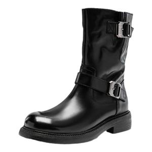 Nine West Faux Suede Mid-Calf Booties Womens Autumn Winter Fashion Boots Warm Lined Western Knight Boots round Toe Rubber Sole