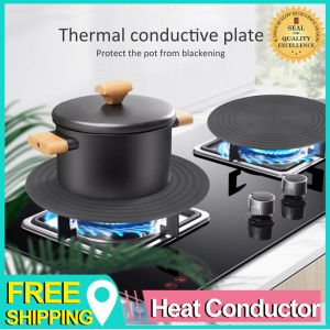 Carote Same Quality Heat Conductor 4mm Thickness Defrost Tray Aluminium Thawing Heat Conductor Plate Heat Diffuse Plate Kitchen Metal Gas Stove Board Diameter 24cm/28cm Dulang pencairan dapur