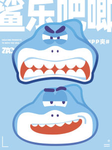 Cute Fun Student Document Plastic Stationery Acrylic Photo Clip PP Clip High Aesthetic Value Cartoon Style Notebook Organizer