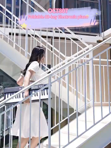 Muselight เปียโนพับได้ Folding Piano คีย์บอร์ดไฟฟ้า 88 คีย์ bluetooth pianoไฟฟ้า เด็ก ผู้ใหญ่ และครู Dynamic Piano เปียโนอัจฉริยะลำโพงคู่แบบ เปียโนดิจิตอล