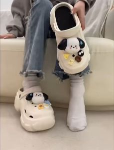 รองท้าพื้นหนา Ann.Fashion สีสันสดใสและน่าใส เปิดตัวความสูง 3 สี และตัวติดรองเท้าน้องหมา สูง 1.5 นิ้ว #sy151