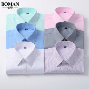Boman | Áo Sơ Mi Nam Dài Tay Cổ Bẻ Trắng