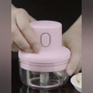 250ml Rechargeable Mini Electric Garlic Chopper Wireless Cordless Chopper Food Mixer / Pengisar Serbaguna