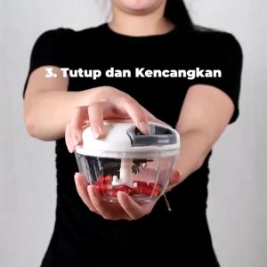 Mini cutter / Mini chopper manual / pencacah cabe bawang bumbu dapur