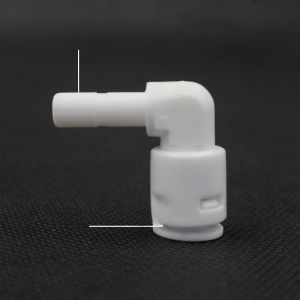 อุปกรณ์เครื่องกรองน้ำสำหรับใช้ในบ้าน 3-Way Ball Valve 4-Way to 2-Way PE Pipe Elbow Direct through Waste Switch Pure Water Machine