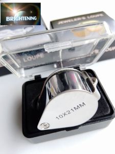 Magnifier 10X21MM กล้องส่องเพชร กล้องส่องพระ เลนซ์แก้ว / stainless frame
