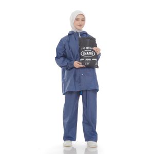 KDR JAS HUJAN SETELAN JAKET dan CELANA MOTOR KDR TANPA REMBES TEBAL BAHAN PVC 025 By KDR