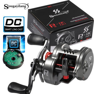 Sougayilang | Sougayilang P9-DC Round Baitcasting Reel Electronic DC Brake System 7.2:1 Gear Ratio Ultralight Casting Fishing Reel Saltwater