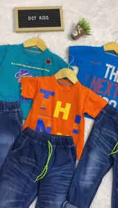 Setelan Baju dan Celana Anak Laki Laki Celana Panjang Jeans Anak-Anak