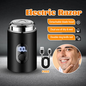 Mini Electric Shaver LED Digital Display Razor Mens Portable Washable Beard Trimmer Rechargeable Men Shaving Razor Travel