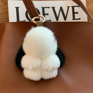 Móc Khóa Hình Thỏ Nhồi Bông Cao Cấp Dễ Thương Cho Phụ Nữ Túi Xách Móc Khóa Xe Hơi Phụ Kiện Túi Thời Trang Cho Nữ