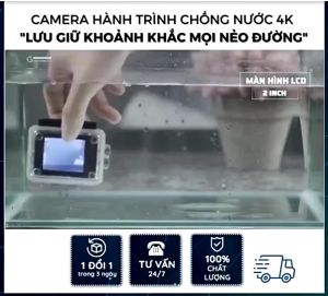 Camera Hành Trình Chống Nước Chống Rung 4K Sports Ultra HD DV Gắn Mũ Bảo Hiểm Tay xe gắn gương