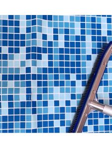 18" Curved Pool Brush Swimming Pool Cleaning Brush Nylon Brush with Aluminum Handle