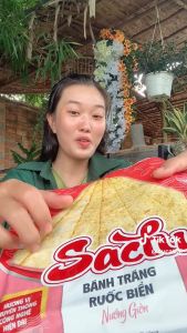 [MUA 10 GÓI TẶNG 2 GÓI]Bánh Tráng Nướng Giòn Sachi Đặc Sản Bình Định Vị Rong Biển/ /Ruốc Biển/ Dừa/ Mè Nướng Giòn