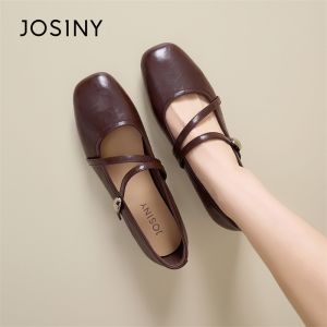 Josiny | New French Style Retro Low Heel Mary Janes