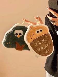 Adorable Thickened Hand Towel: Super Absorbent Quick Dry Hanging Style for Bathroom & Kitchen