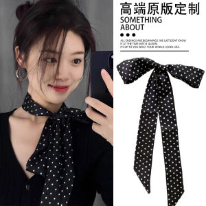 Polka Dot Long Scarf Womens Fashionable Hair Accessory Necktie Stylish Braid Headband Versatile Styling Spring Summer New Arrival
