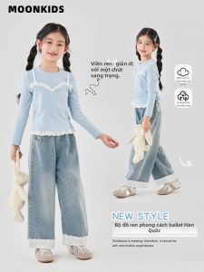 Moonkids | Bộ Quần Áo Thời Trang và Xu Hướng cho Bé Gái T-shirt Jeans