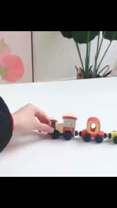 Digital Train Ages 3+ Wooden Learning Number Educational Set Gift For Kids by WISHLAND