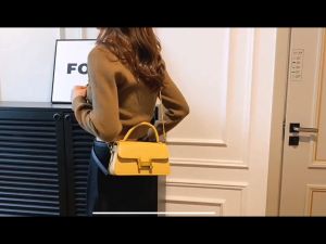 BJ58140 - YELLOW/BROWN/BLACK TAS SLEMPANG HANDBAG TAS WANITA FASHION IMPORT MODIS ELEGAN TERMURAH TERLARIS TERBARU BAGSTORE JAKARTA TAS BATAM CR8140 BQ3742