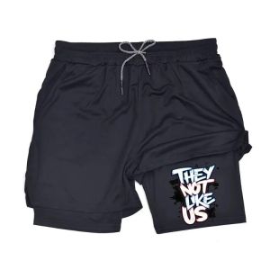 Men 2-in-1 Quick-Dry with Phone Summer Pocket Fighting Running Gym Fitness Jogging Training Towel Loop Workout Compression Short