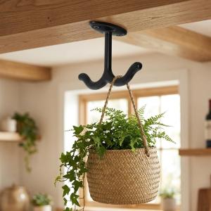 4Sets Zinc Alloy Ceiling Hooks / Heavy Ceiling Hanger / Wall Fixing Hook / for Hanging Plant Cage Plant Pot / with Screws