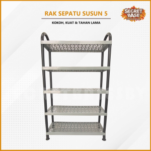 Rak Sepatu Susun 5 Besar - Tempat Sandal / Rak Sepatu Kokoh Plastik