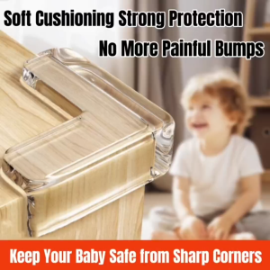 Transparent Corner Protector for Furniture Strong Adhesive Child Safety Bumper Guards for Sharp Table Edges 4pcs