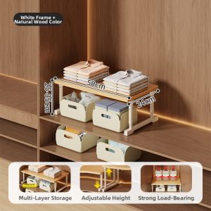 WUBUWEI | Multi-Purpose Closet Organizer Shelf