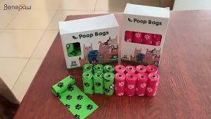 12Rolls/ 16Rolls/ 20Rolls Doggie Poop Bags Disposable Dog Poop Bags Cat Fecal Bags Pet Waste Bag For Dogs & Cats